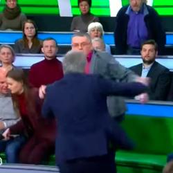 Ведущий НТВ Андрей Норкин подрался в прямом эфире с украинским экспертом