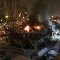 В Казани горит ресторан 