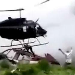 Лопасти вертолёта разрубили инженера, который указывал место приземления (ВИДЕО)