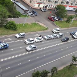 В Казани столкнулись пять автомобилей (ФОТО)